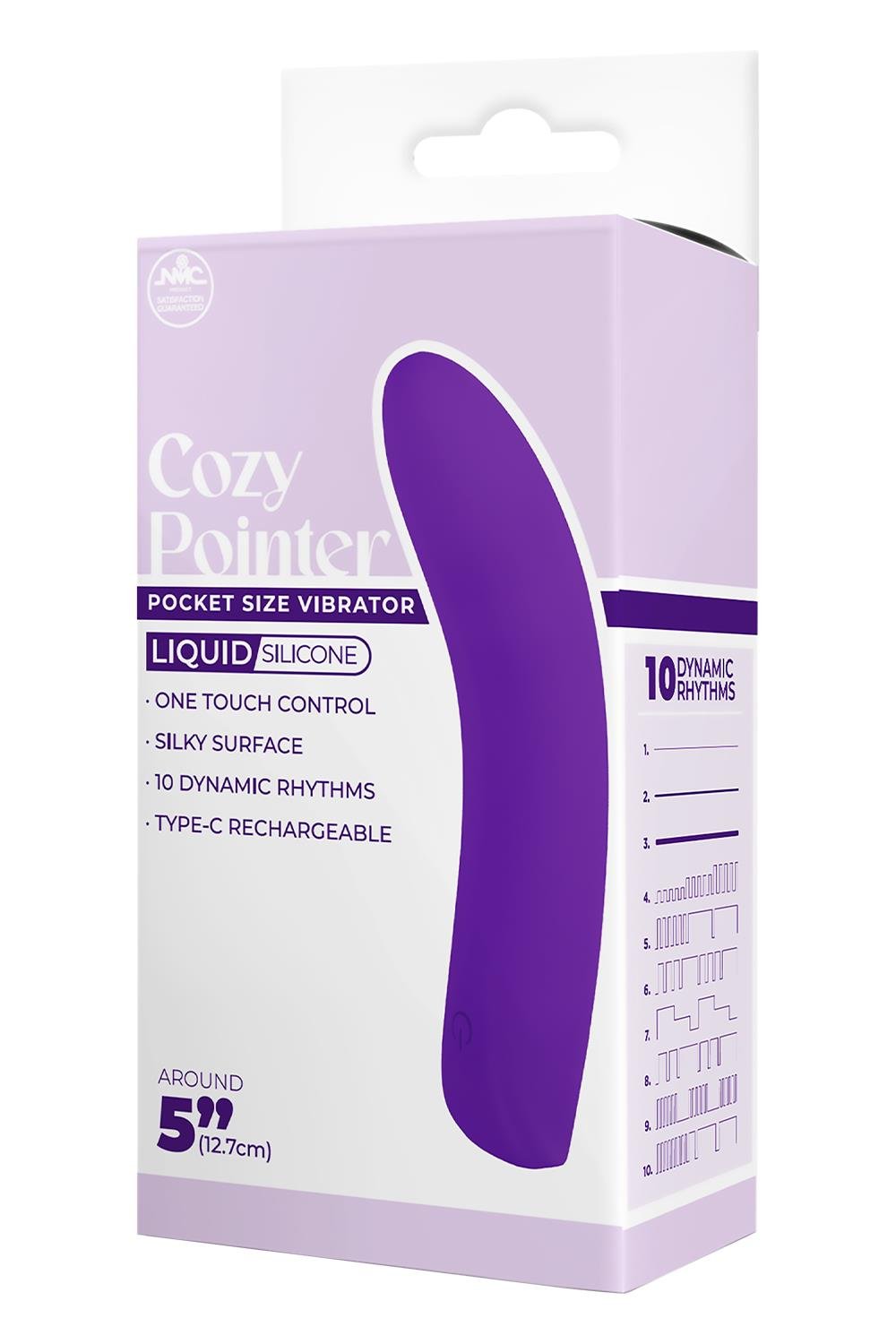 NMC 5 INCH SILICONE 10 FUNCTION VIBRATOR PURPLE