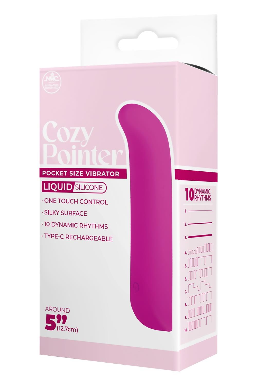 NMC 5 INCH SILICONE 10 FUNCTION VIBRATOR PINK