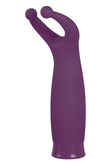 5 Inch Rechargeable Silicone 10 Functions Speed Stimulator Purple