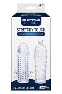 2 Seductive Tickler Sleeves Set Clear