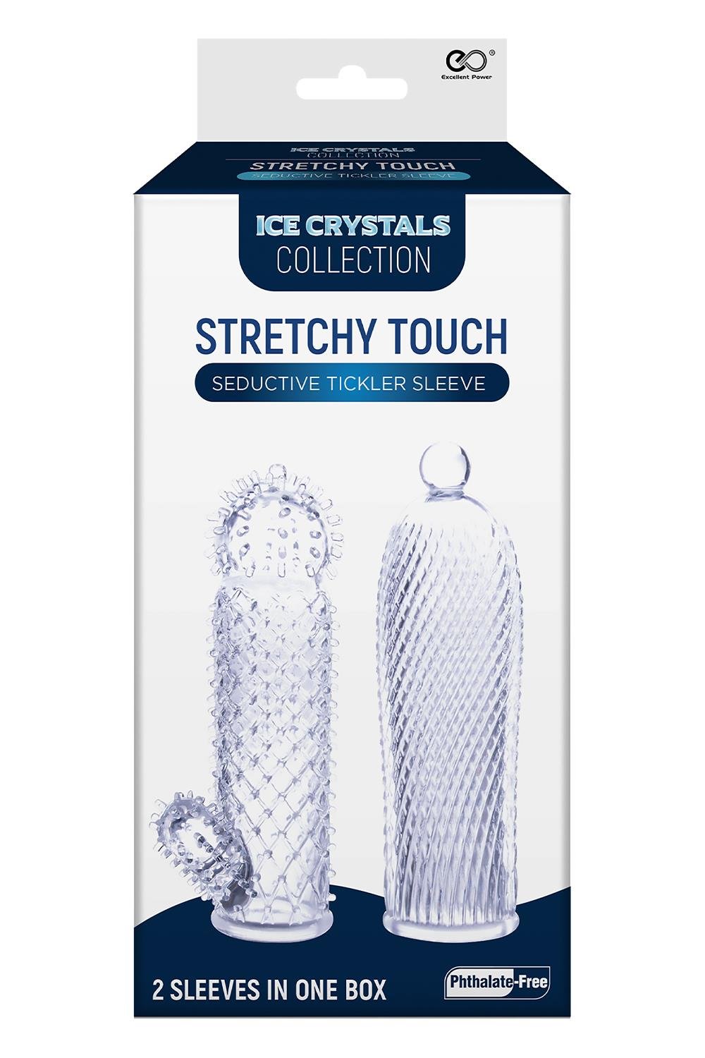 2 Seductive Tickler Sleeves Set Clear