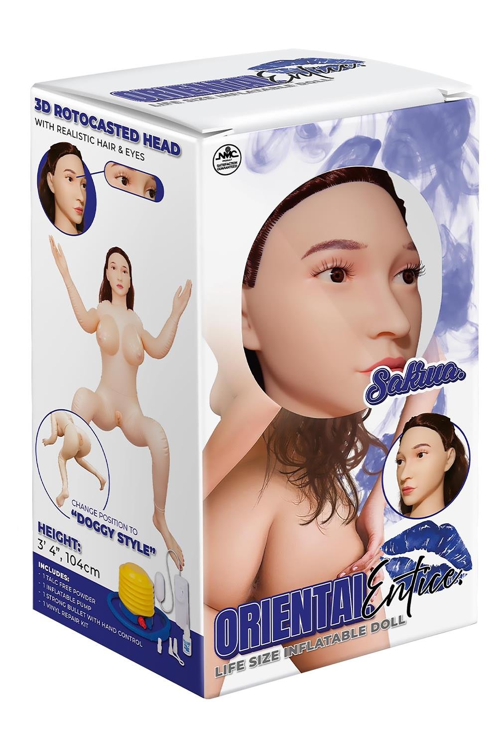 NMC 104CM PVC INFLATABLE SITTING DOLL WITH ASIAN FACE