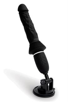 Girthy Realistic Thrusting Sex Machine with Hands Free Suction Mount