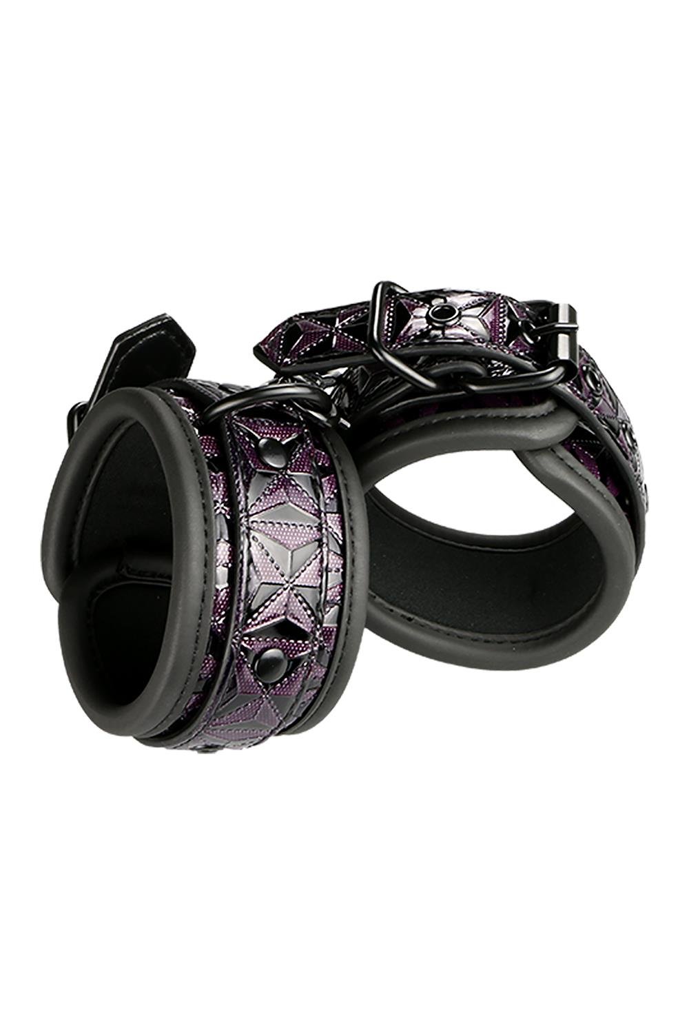 Blaze Luxury Fetish Handcuffs Purple