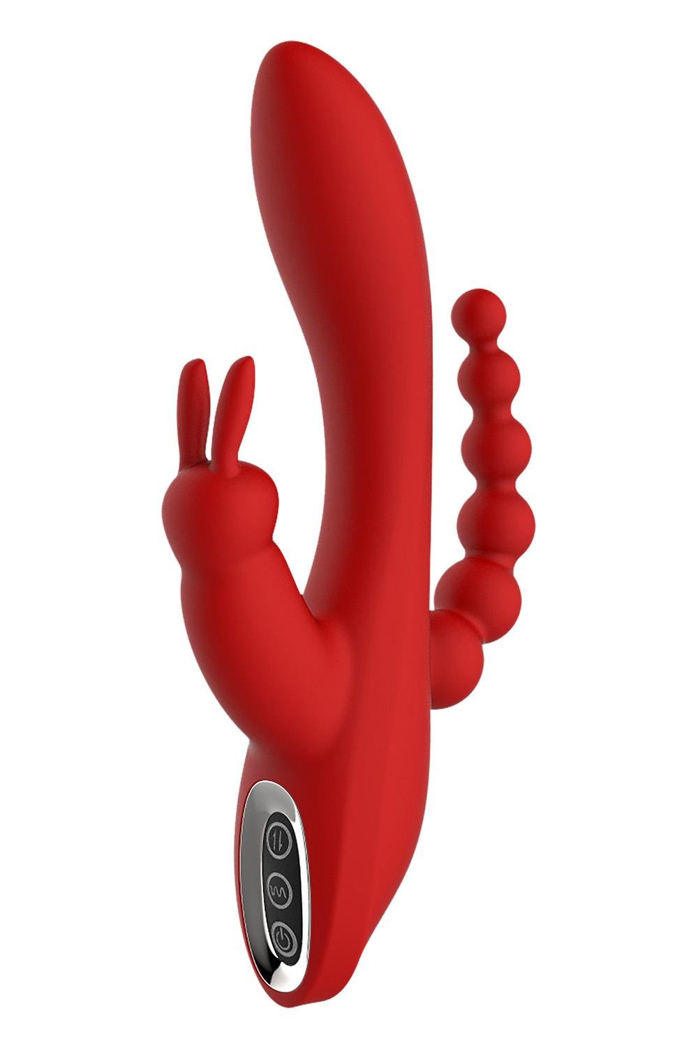 Essentials Hera Rabbit vibrator with anal beads