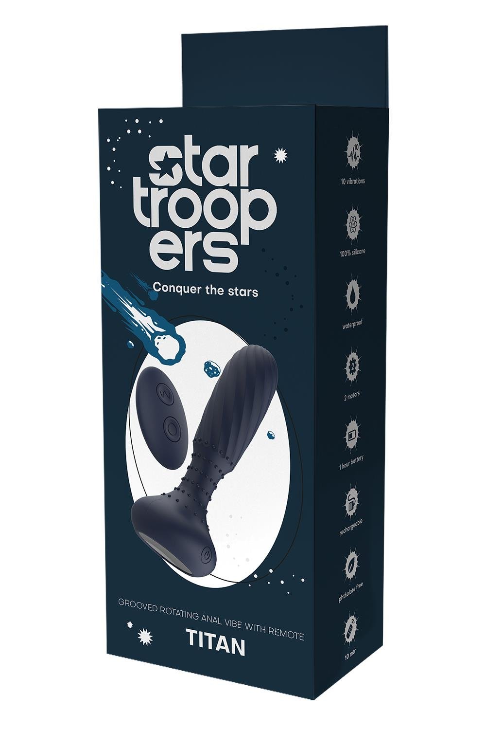 STARTROOPERS TITAN VIBRATING ANAL VIBE WITH REMOTE