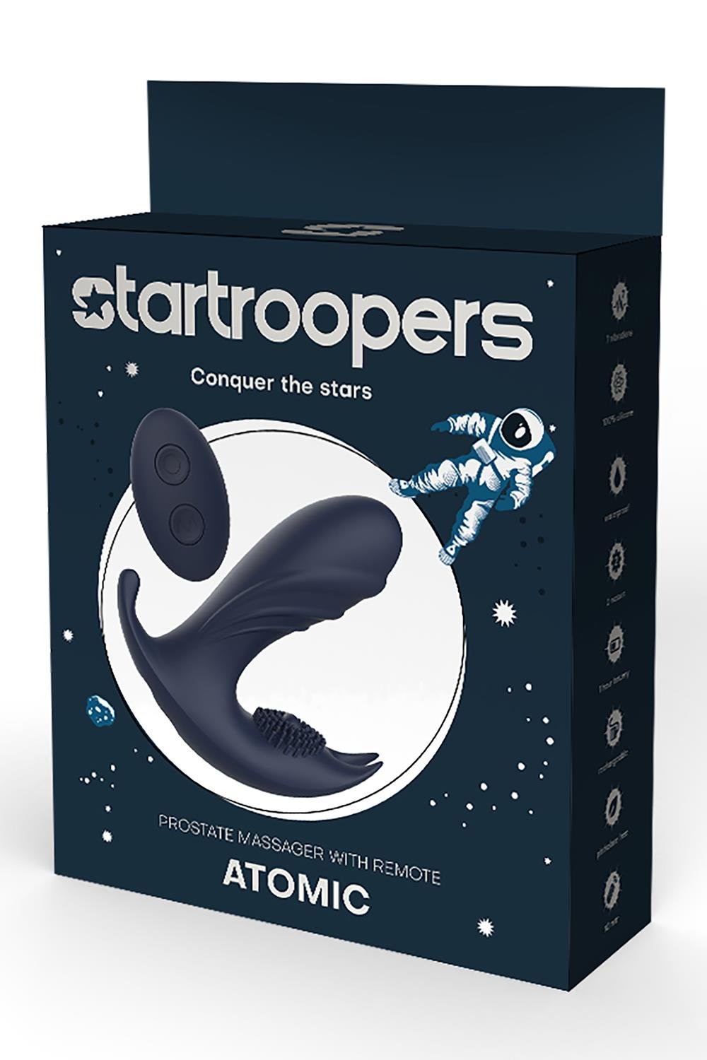 STARTROOPERS ATOMIC PROSTATE MASSAGER WITH REMOTE