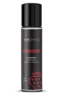 WICKED AQUA STRAWBERRY FLAVORED LUBRICANT 30ML