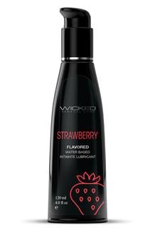 Aqua Strawberry Flavored Lubricant 120Ml