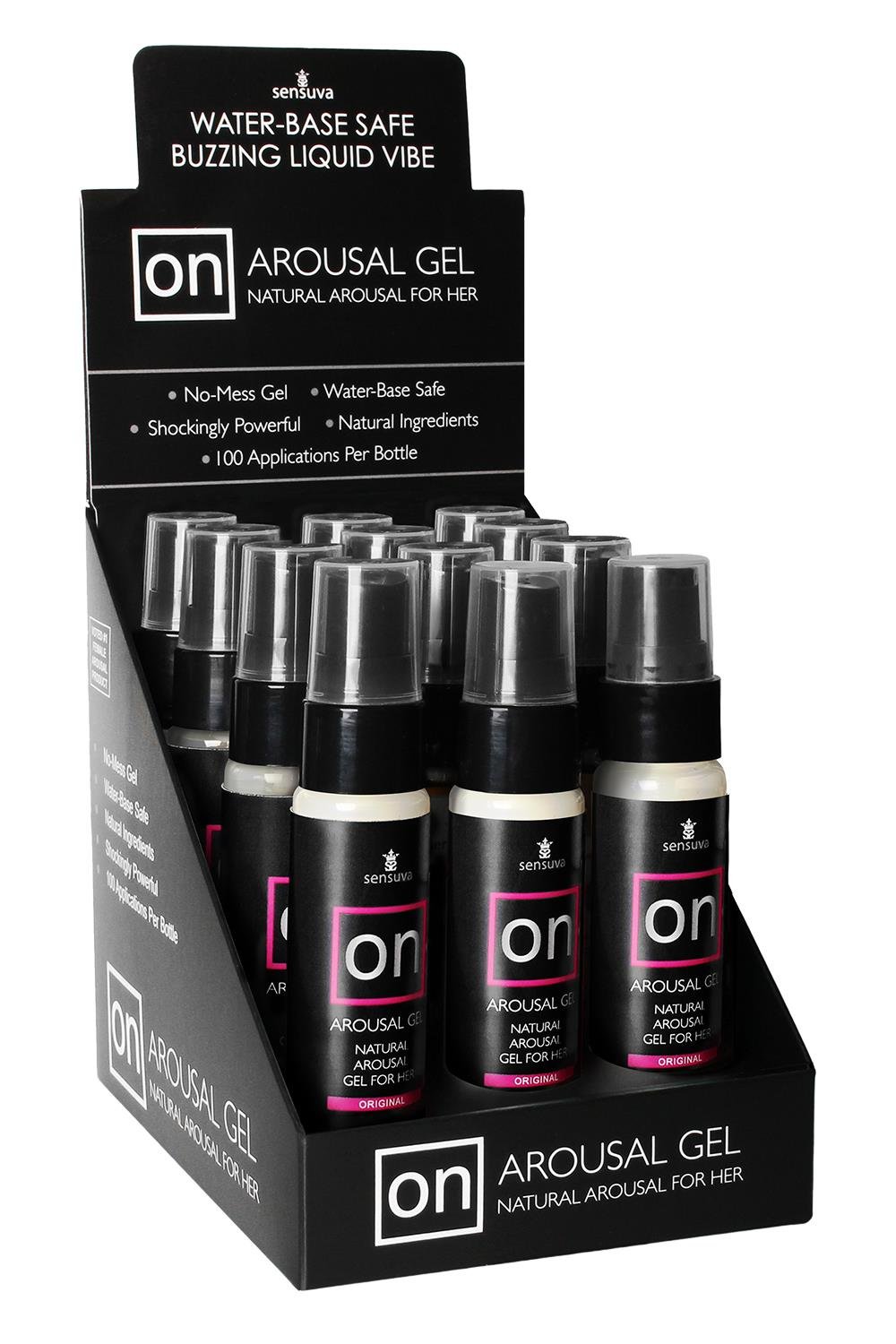 SENSUVA ON ORIGINAL AROUSAL GEL 12 PIECE DISPLAY