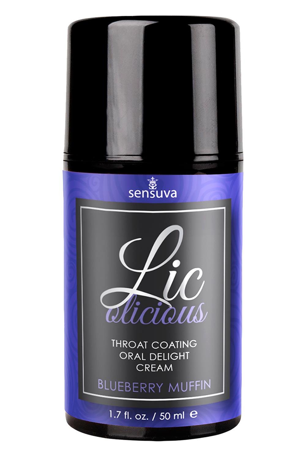 SENSUVA LIC-O-LICIOUS ORAL DELIGHT CREAM BLUEBERRY MUFFIN 50ML