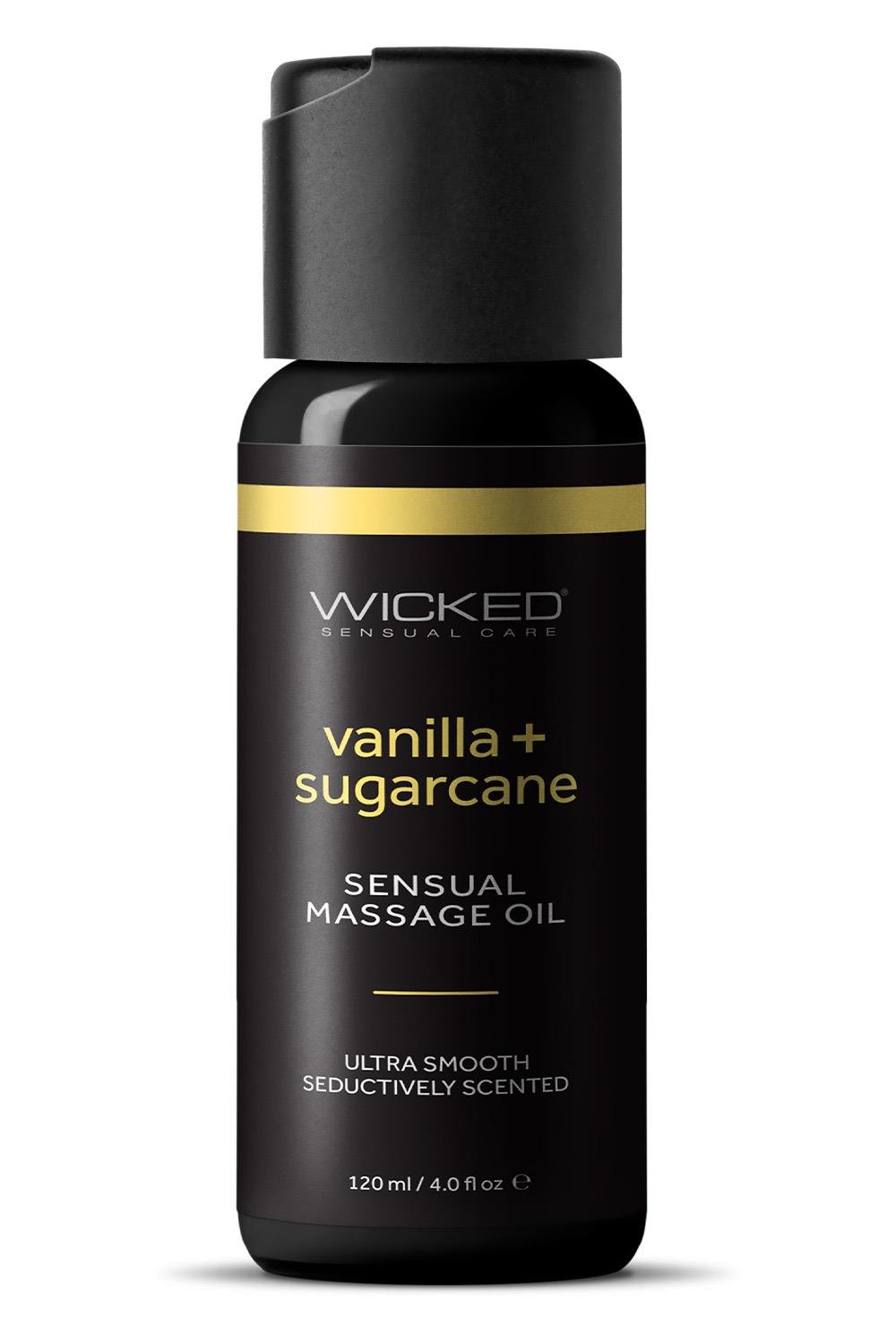 WICKED SENSUAL MASSAGE OIL VANILLA SUGARCANE 120ML