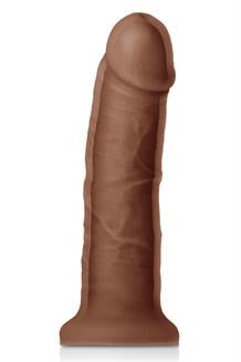 Dual Density 7 Inch Girth Dildo Brown
