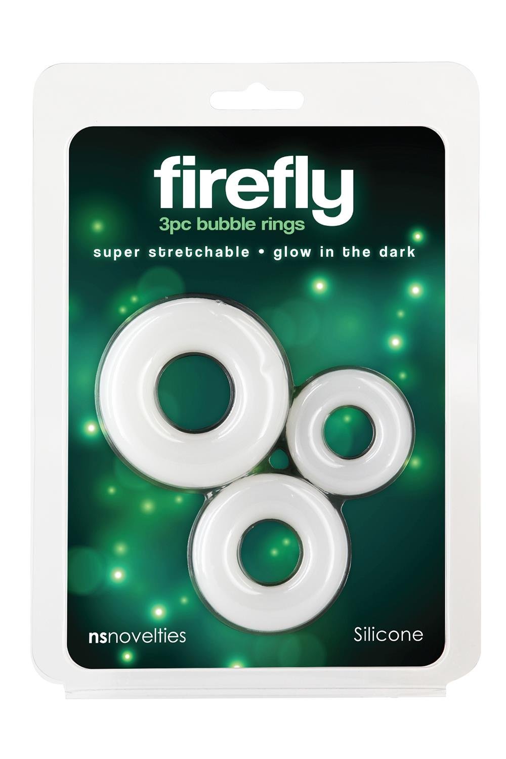 FIREFLY 3PC BUBBLE RINGS WHITE