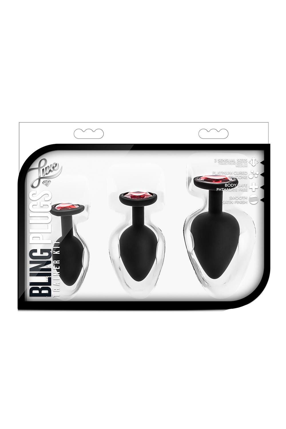 LUXE BLING PLUGS TRAINING KIT RED GEMS