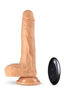 Silicone Dr. Grey 7 Inch Thrusting Dildo Vanilla