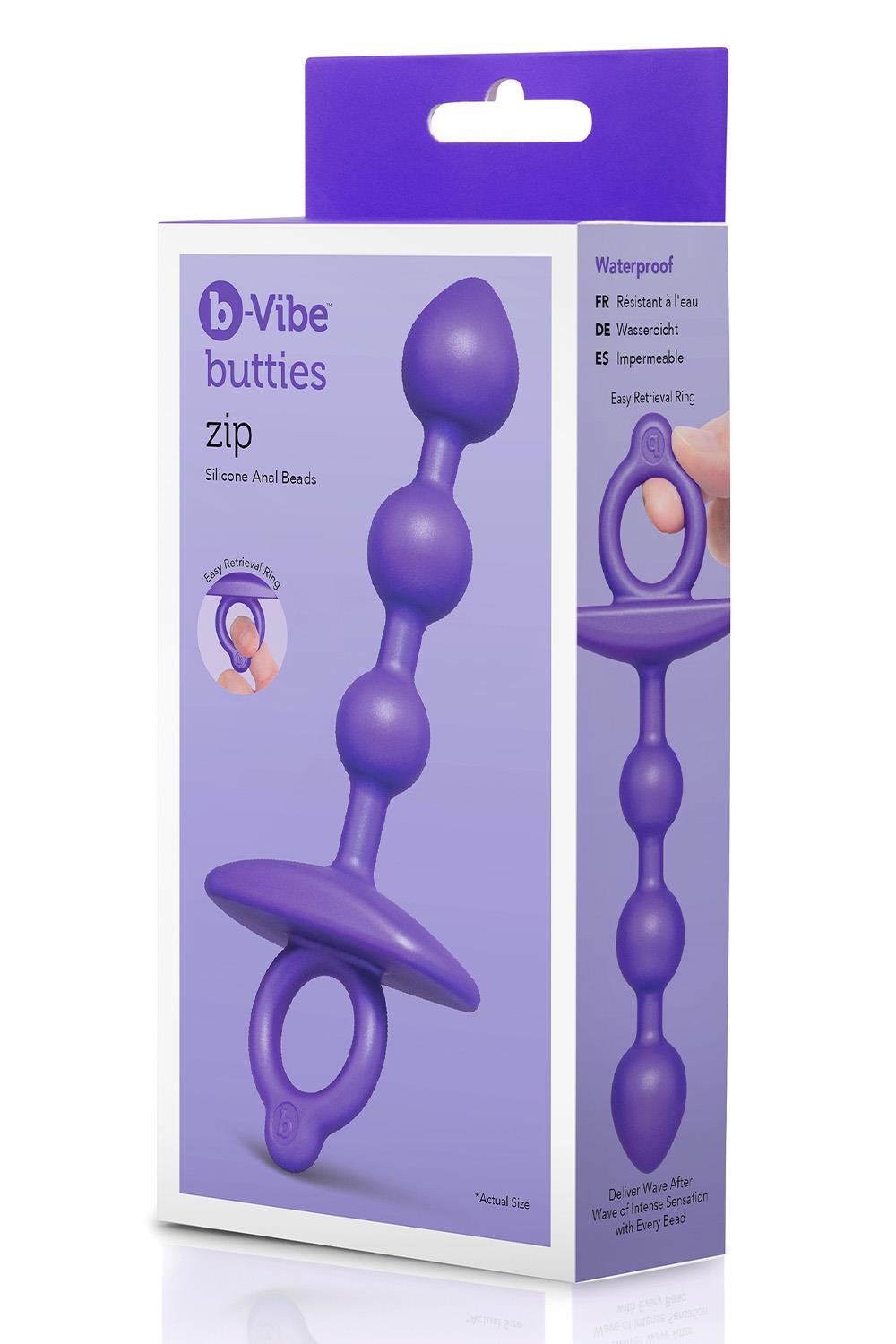 B-VIBE ZIP SILICONE ANAL BEADS