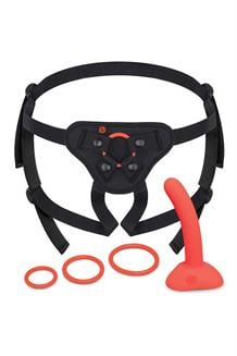 Beginners Strap-On Harness Set with 5 Inch Silicone Dildo Peg