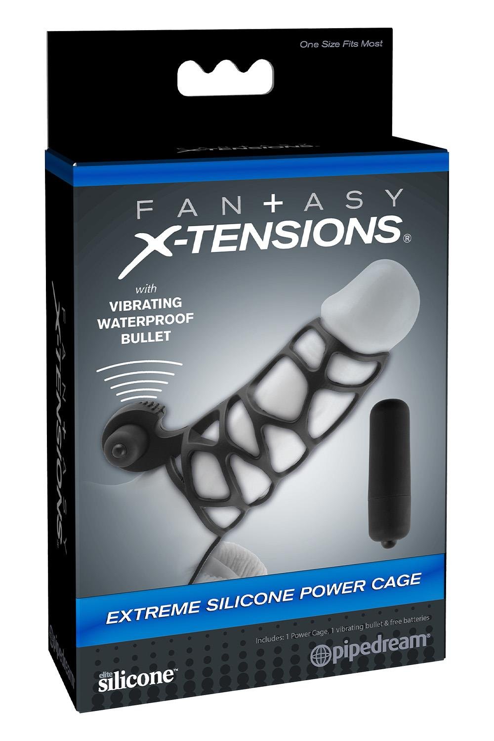 FANTASY X-TENSIONS EXTREME SILICONE POWER CAGE BLACK