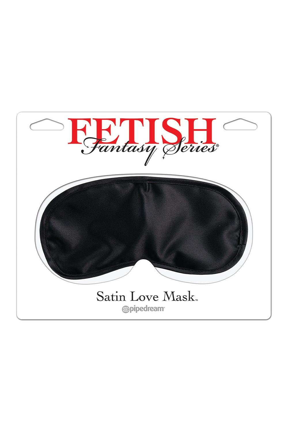 FETISH FANTASY SERIES SATIN LOVE MASK BLACK