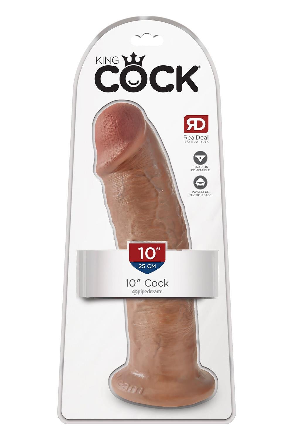 KING COCK 10 INCH COCK TAN