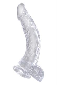 7.5 Inch Cock with Balls Clear