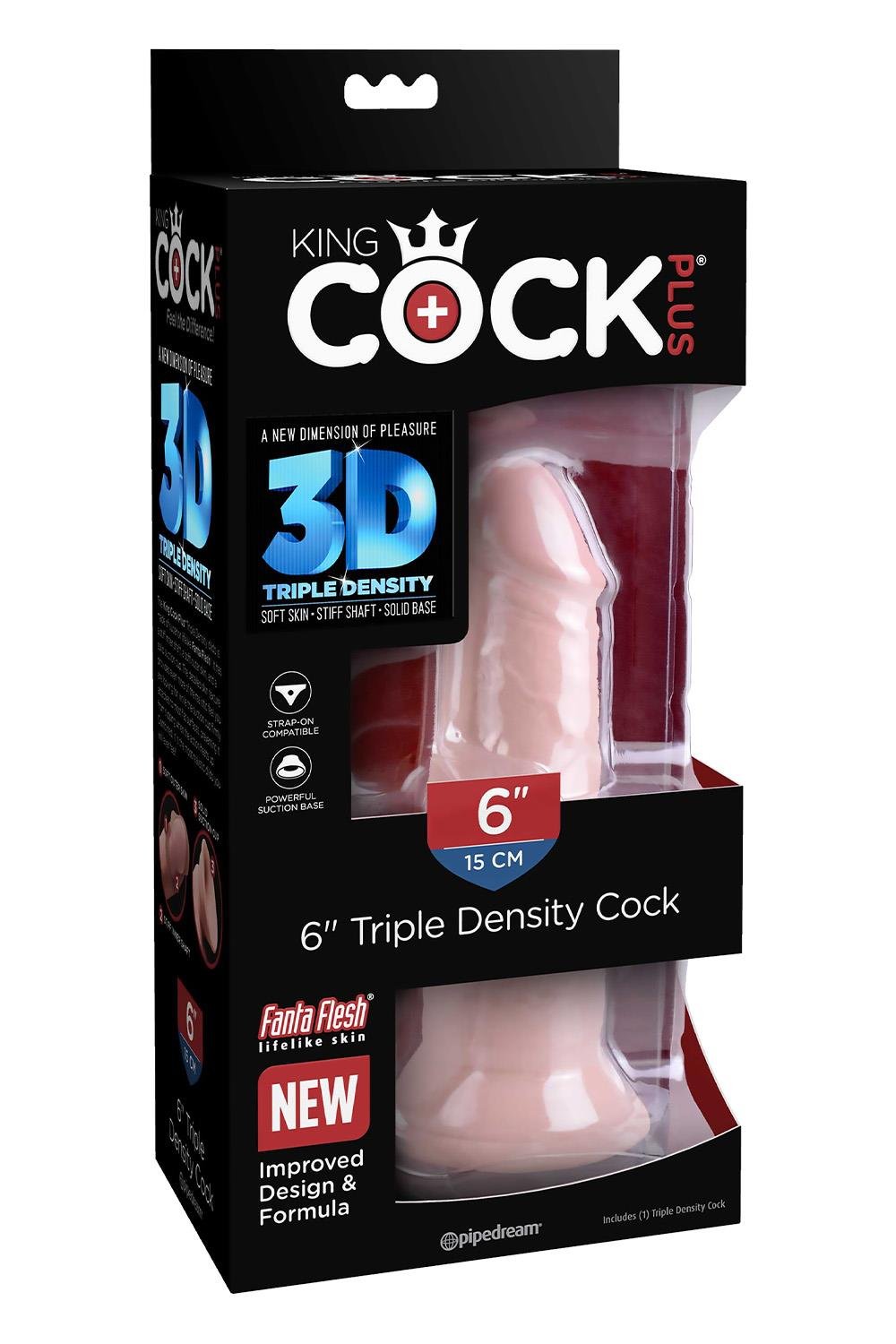 KING COCK PLUS 6 INCH TRIPLE DENSITY COCK LIGHT