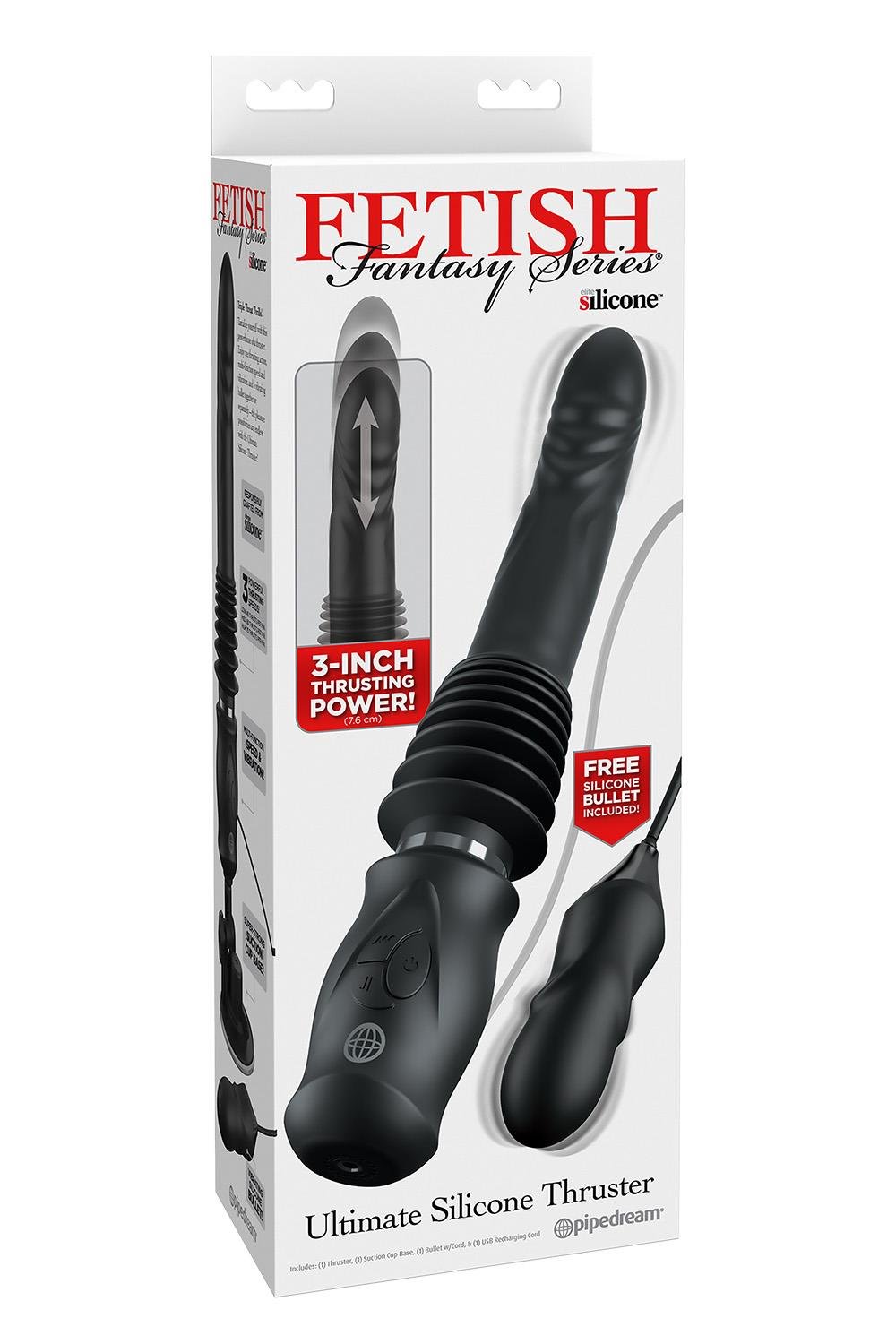 FETISH FANTASY SERIES ULTIMATE SILICONE THRUSTER - BLACK