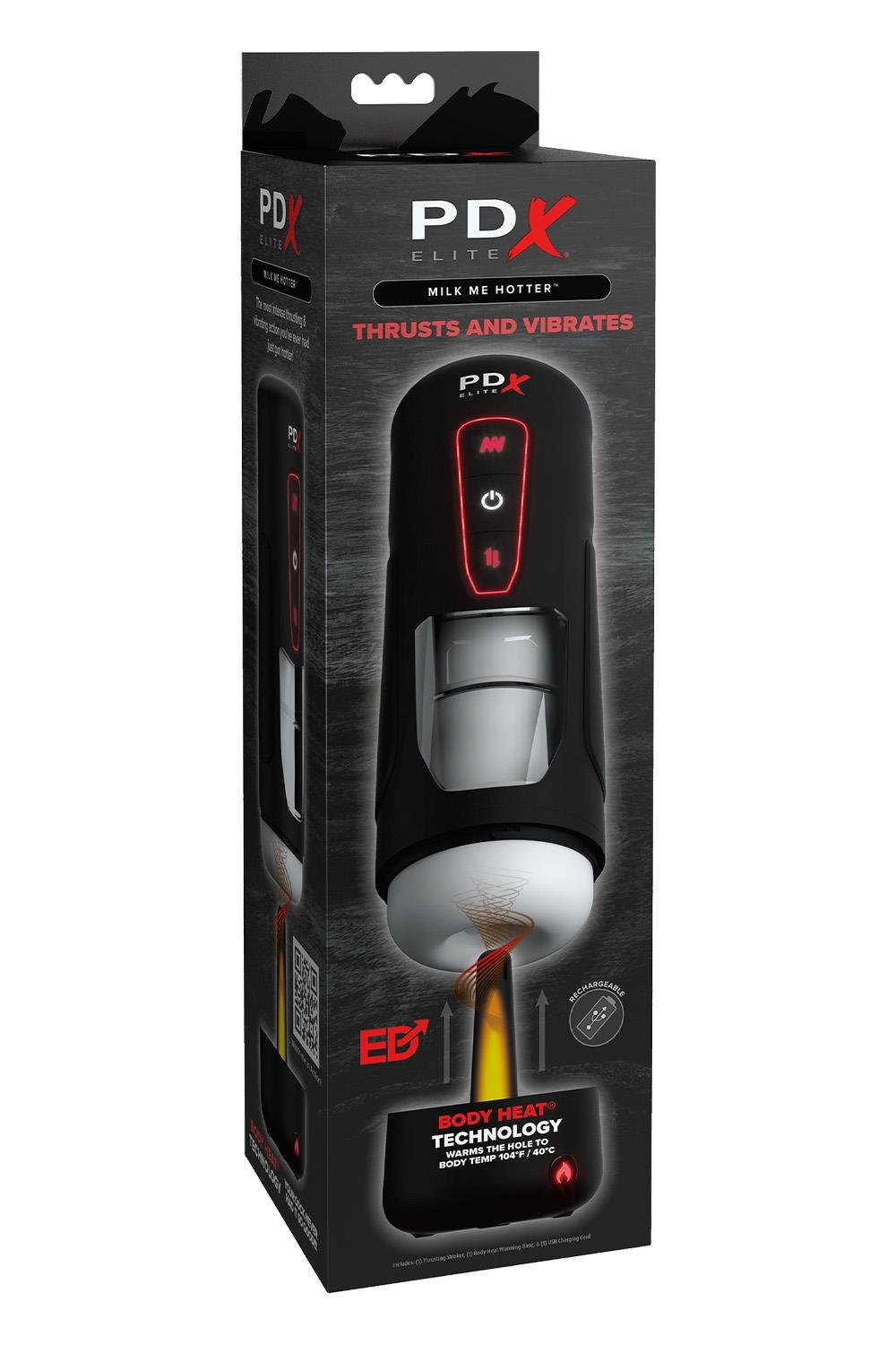 PDX ELITE MILK ME HOTTER - BLACK