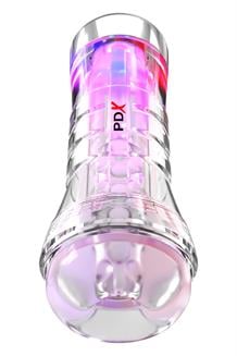 View Tube See-Thru Ez-Grip Led Stroker