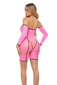 DOUBLE VISION BODYSUIT SET PINK, OS