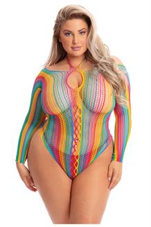More Color Long Sleeve Body Plus Size