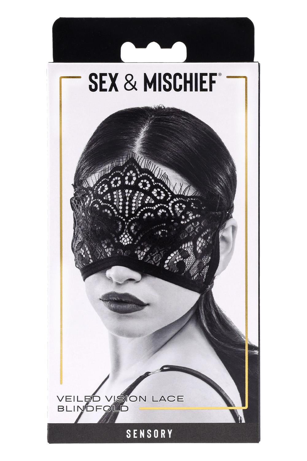 SPORTSHEETS SEX AND MISCHIEF VEILED VISION LACE BLINDFOLD
