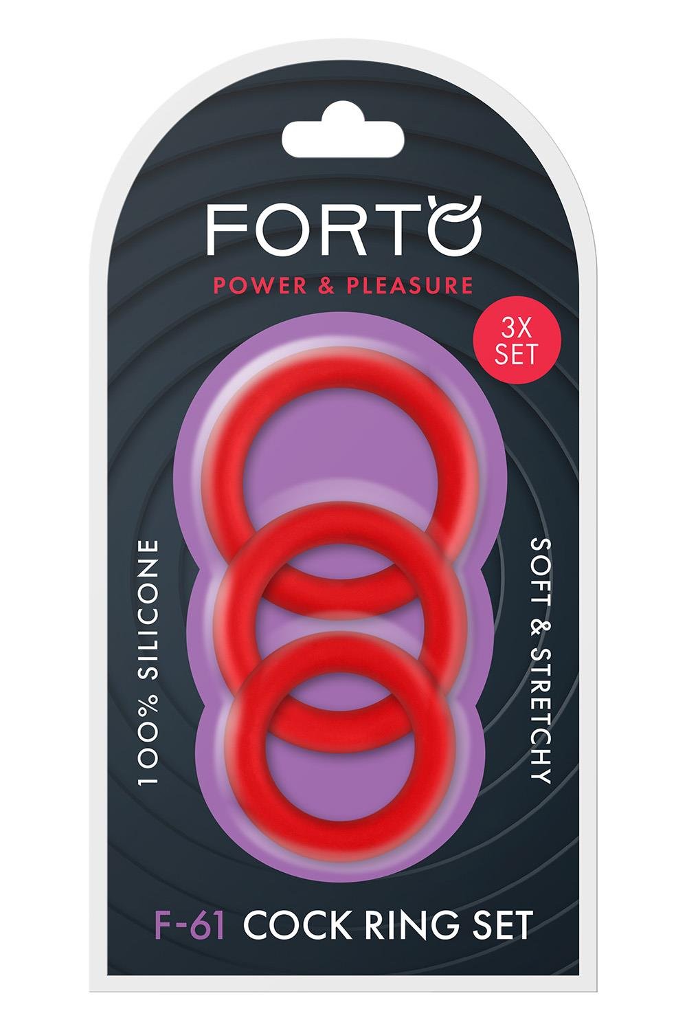 FORTO F-61 3 PIECE C-RING SET BLUE