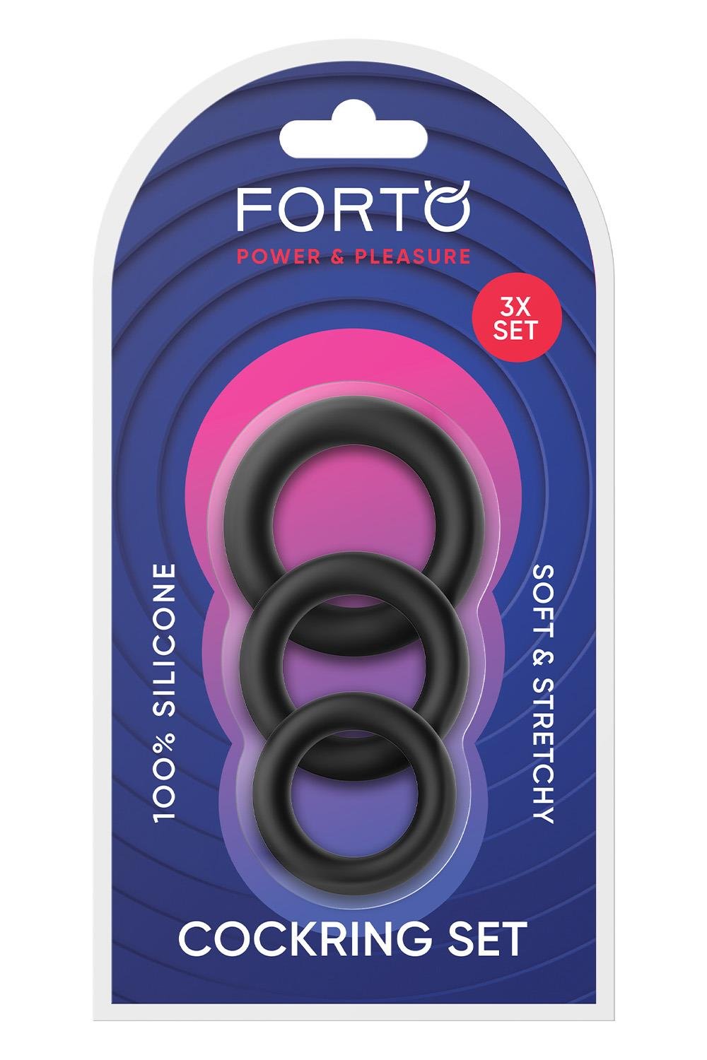 FORTO F-39 TRIO COCKRING SET BLACK