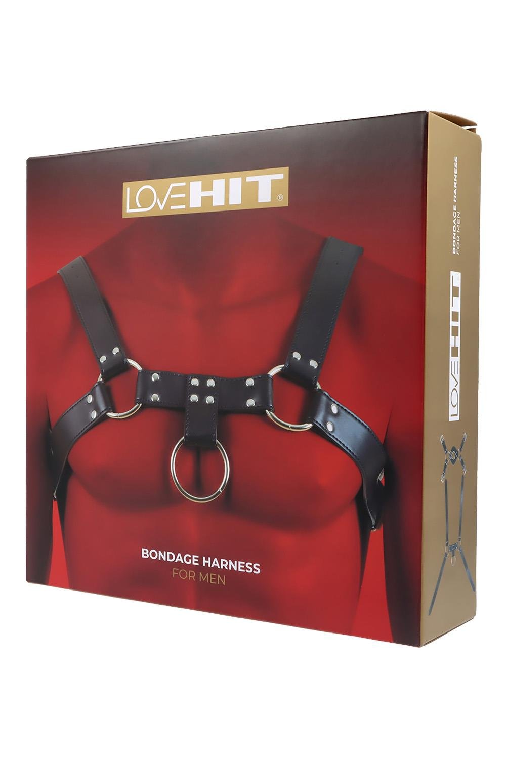 VIRGITE  MAN BONDAGE BODY HARNESS MOD. 4 BLACK