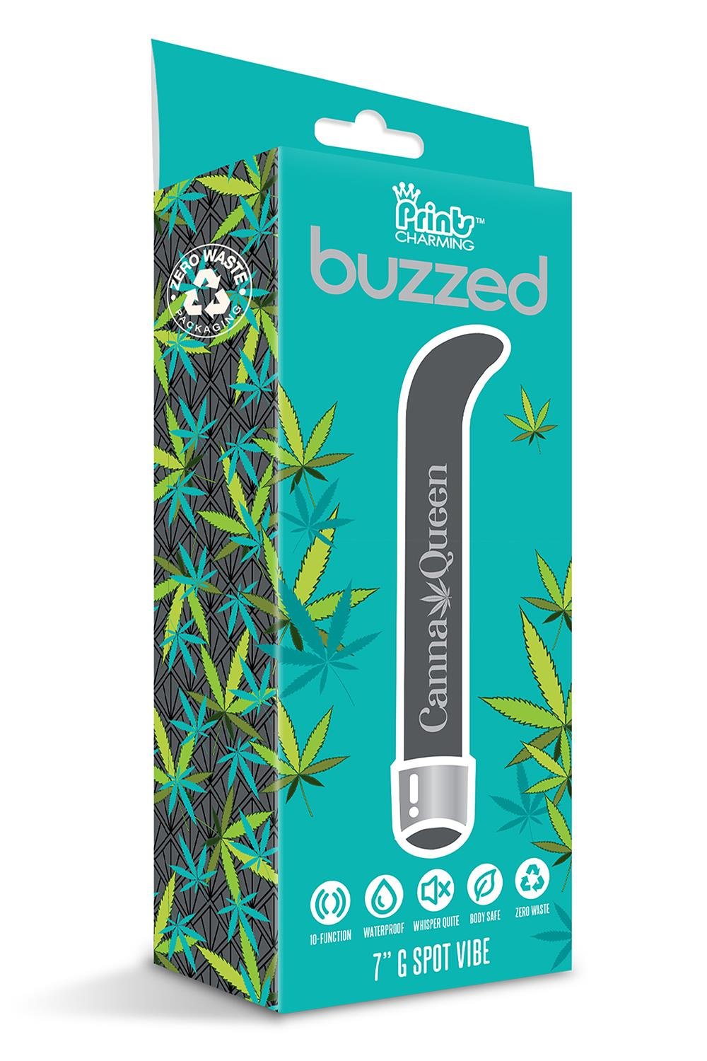 PRINTS CHARMING BUZZED 7 INCH G SPOT VIBE CANNA QUEEN