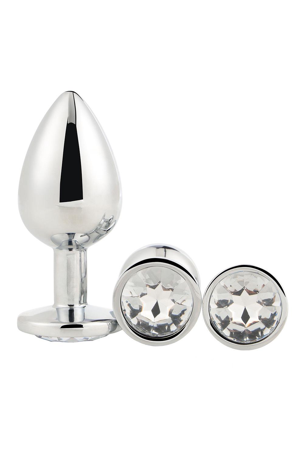 Gleaming Love Plug Set silver