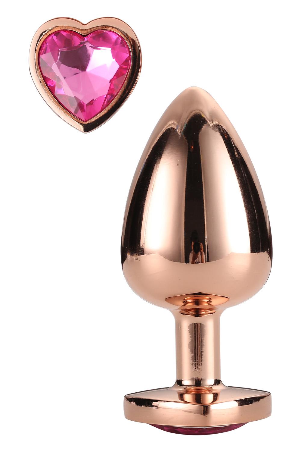 Gleaming Love Rose Gold Plug size S