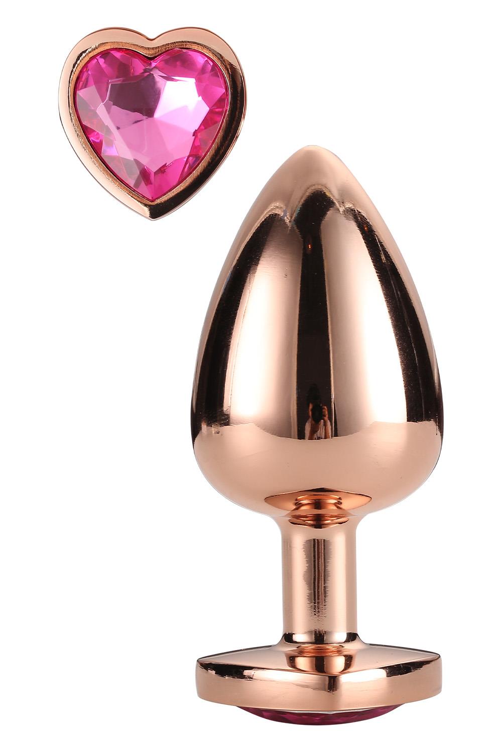 Gleaming Love Rose Gold Plug size M