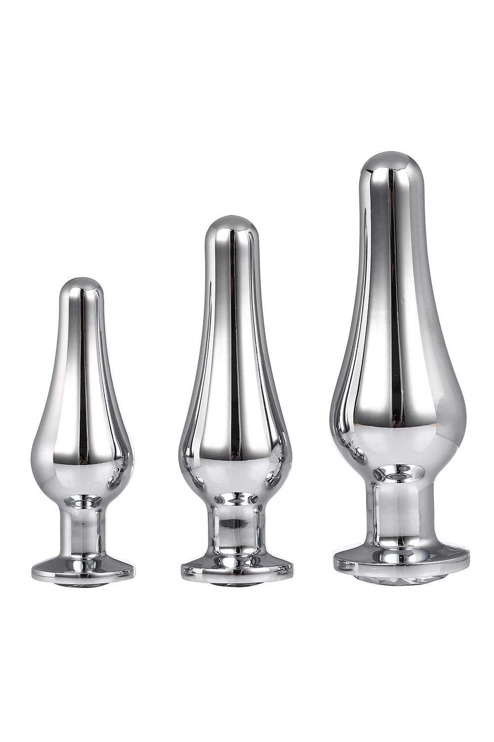 Gleaming Love Pleasure Plug Set Silver